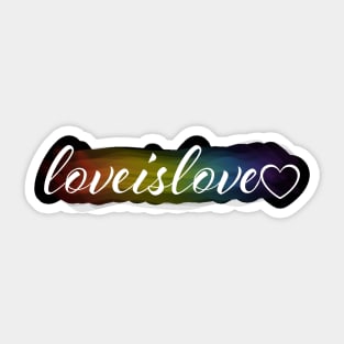 Love is Love Rainbow Sticker